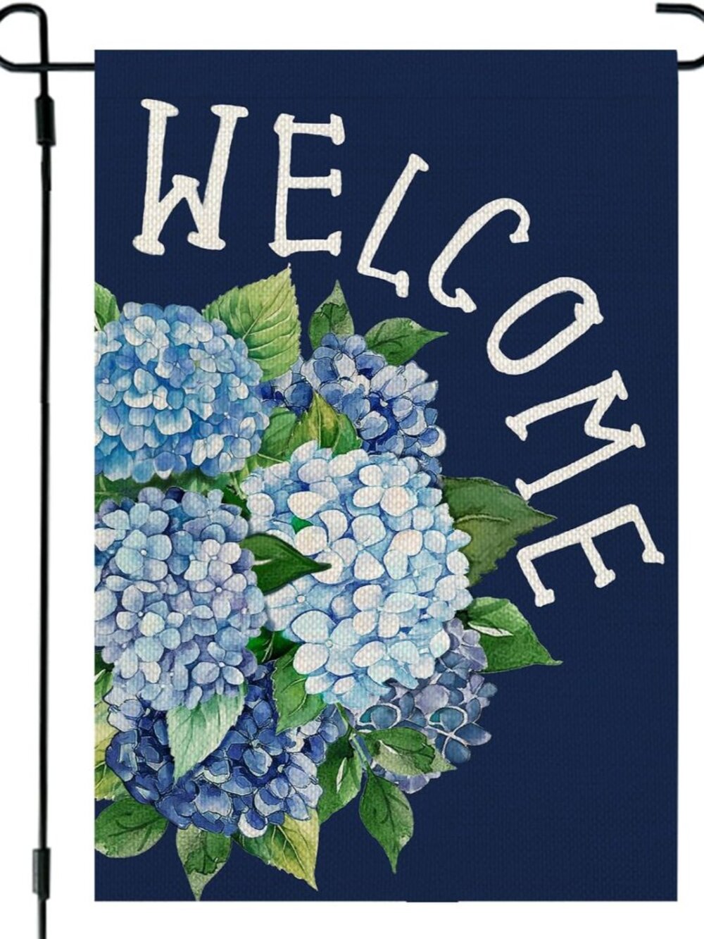 Spring Floral Hydrangea Garden Flag for Outside 12x18 Inch